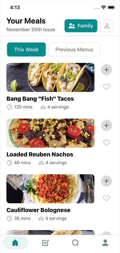 Your Menu